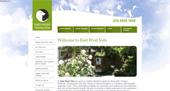 Desktop Screenshot of eastwestvet.com.au